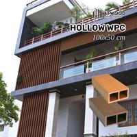 Gambar Hollow Outdoor WPC | Wallpanel WPC Hollow Tube Outdoor - 10x5cm Coffee Mahogani dari Wallpaper Indonesia . com Kota Tangerang 5 Tokopedia