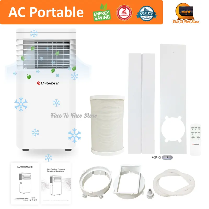 AC Portable Ruangan 1/2PK 3/4PK 1PK 1.5PK 2PK.Low Watt.UnitedStar.Terbaru.Garansi Resmi.Pendinginan Cepat.Ac Mini Portable.Ori.AC Standing.AC Duduk.Air Cooler.Kipas Angin.Air Conditioner Portable.Elektronik Portable.AC Berdiri Pendingin Ruangan.AC 1/2 PK. 7