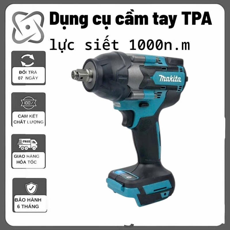 Thân Máy siết bulong Makitaa lõi đồng lực 1000n.m mở ốc xe khoan tường bắt vít bắn tôn