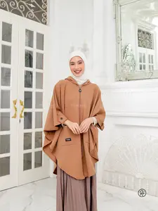 Hijacket Aisya Outer Rompi Panjang Kekinian | Jaket Hijab Panjang Muslimah | Bahan Coco knit premium Wanita