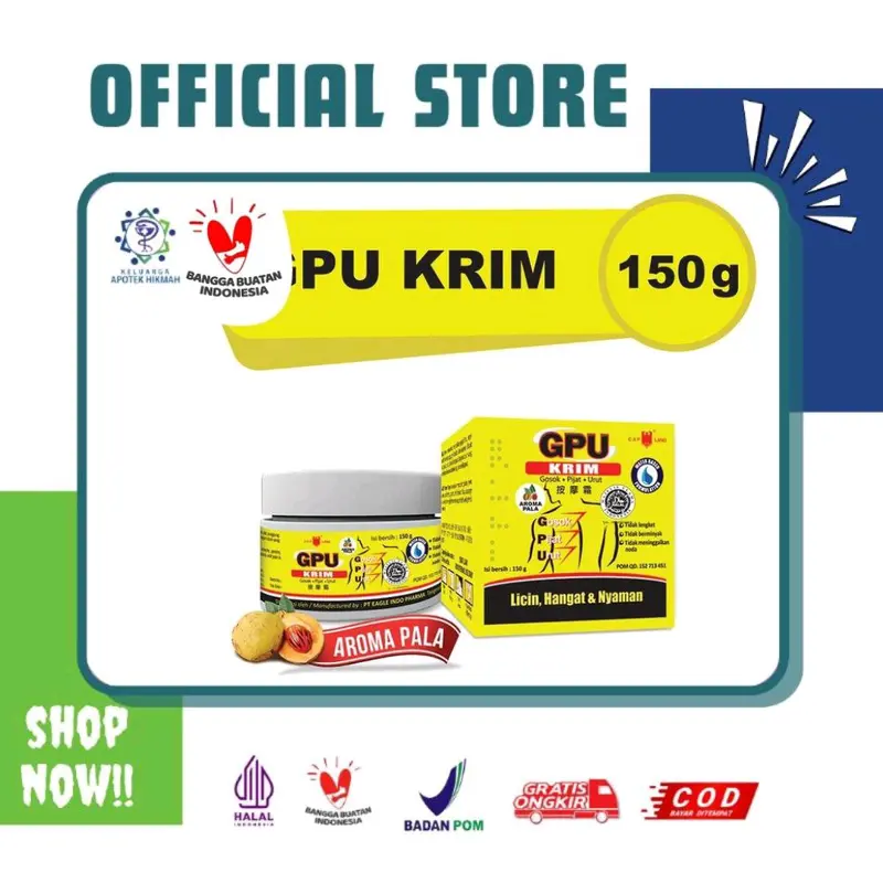 GPU Krim Balm Aromatheraphy Cream Oles Jahe Pala Sereh 1