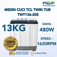 Gambar MESIN CUCI TCL TWT136-20S (TWIN TUB 13KG) dari mdpsuperstore Kota Palembang 1 Tokopedia