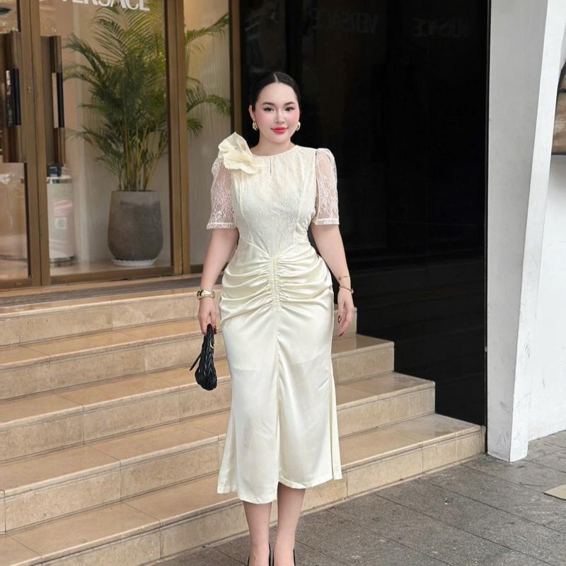 D194 CHIẾC ĐẦM BODY BIGSZIE SIÊU SANG ĐI TIỆC SANG TRỌNG chất liệu ren và lụa nhẹ nhàng