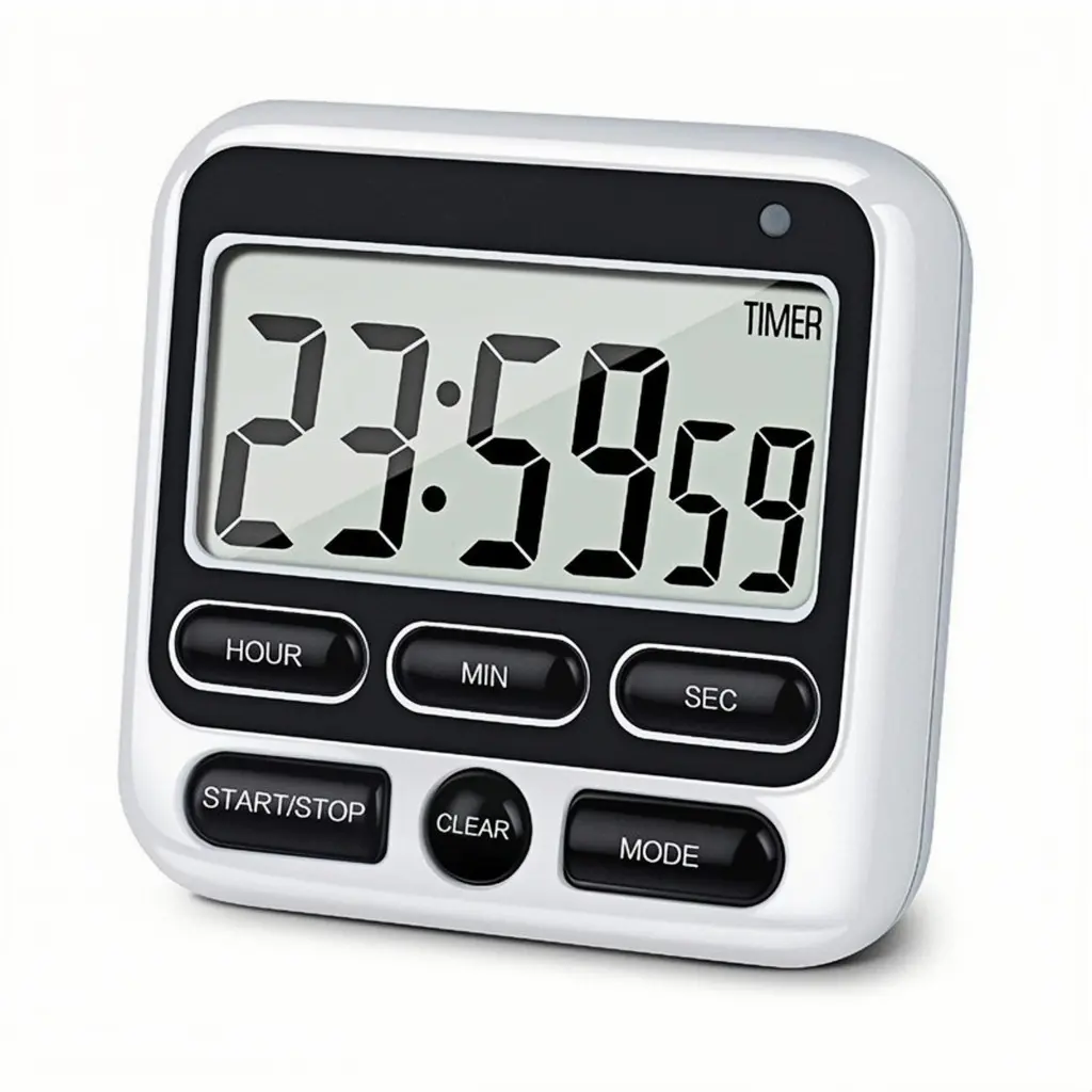 udmall.sg Timer with Alarm Large Screen Kitchen Timer Adjustable Alert Reminder Switch and Power Switch