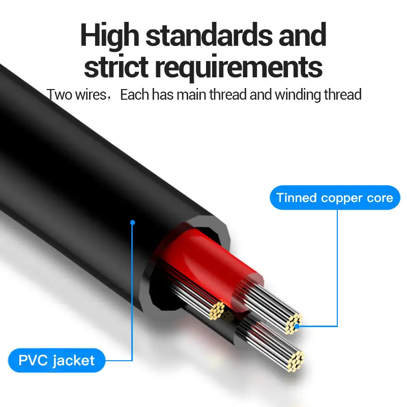 VENTION Kabel Aux Splitter 3.5mm to 2x 6.5mm TRS to TS Gold Plated Male Accessories Black 6