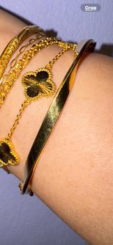 Product Review of 【Chow Tai Seng】Au999 Pure Gold 24K Clover Shining 5G Jewelry Set from p**o 0