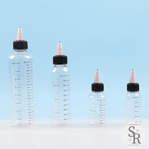Botol Tetes Transparan PET | Dropper Serum Takar Ukuran | Wadah Kosong Refill Tinta Stempel Essence