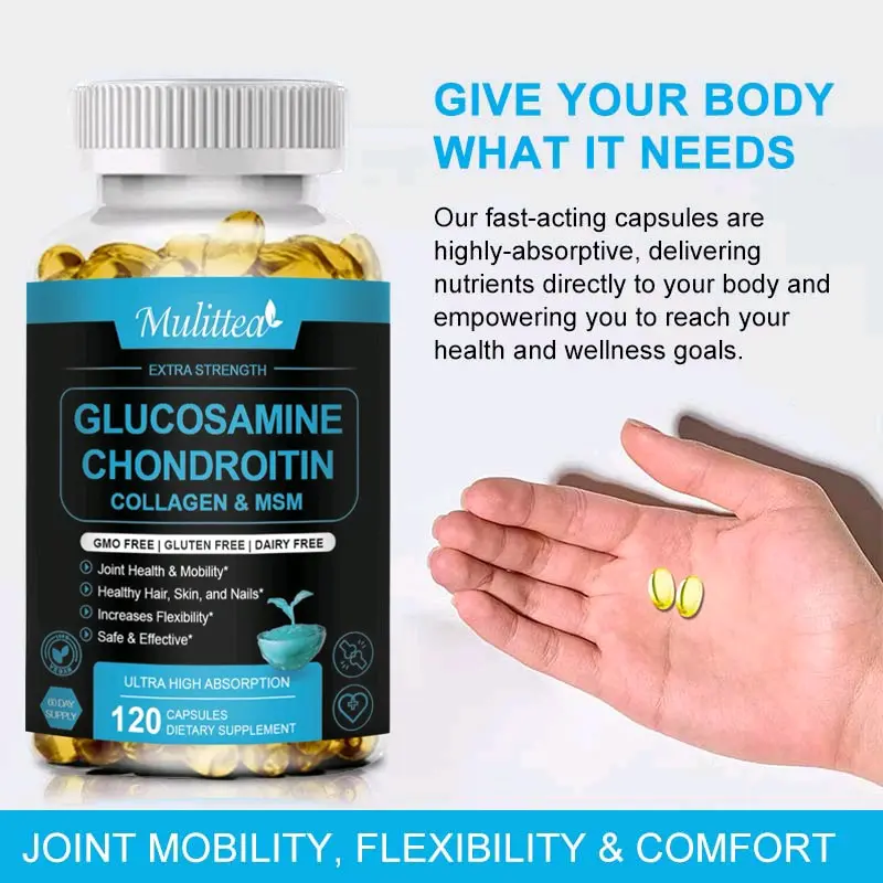 Glucosamine Chondroitin for Joint Support Health Complex With Collagen Peptide Untuk Tulang Sendi 2