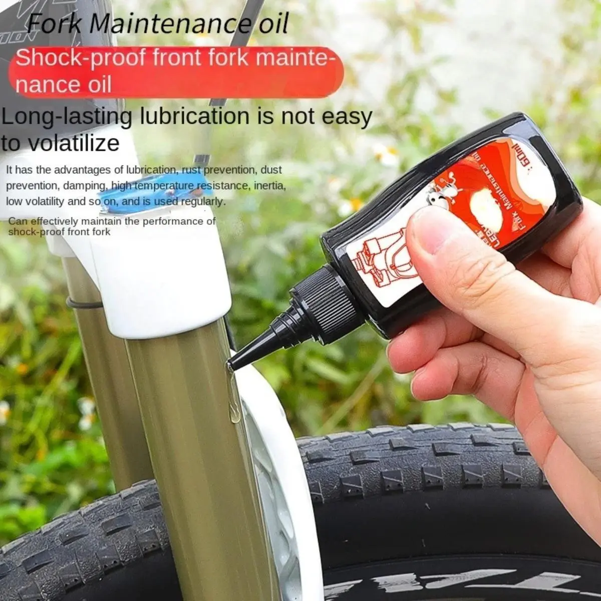 60ML Mountain Bike Front Fork Shock Absorber Oil Front And Rear Shock Absorber Silicone Oil Lubricating Oil Maintenance