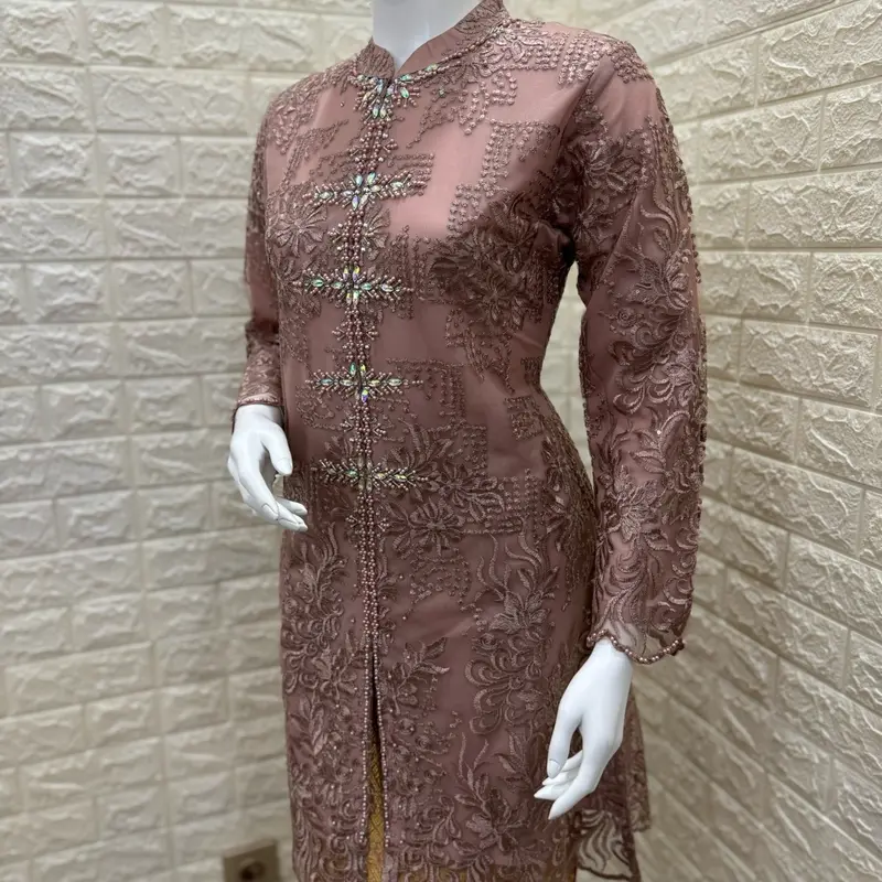 Kebaya Mazura 2 bahan tile premium 3