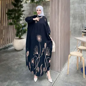 Kaftan cinderella bunga cantik rayon Nyaman Muslim