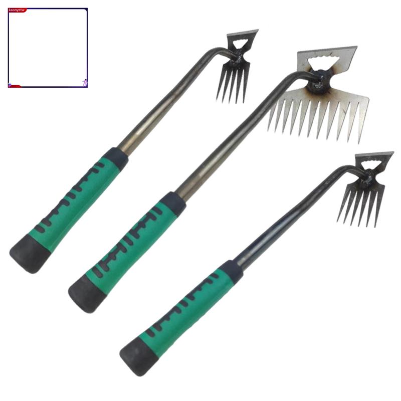 kaonyetw Long-lasting Stainless Steel Hoe Weeding Tool Premium Weeder Tool with Non-slip Handle Effective Weed Remover for Gardeners in Asia Rustproof Design for Easy Uprooting 5