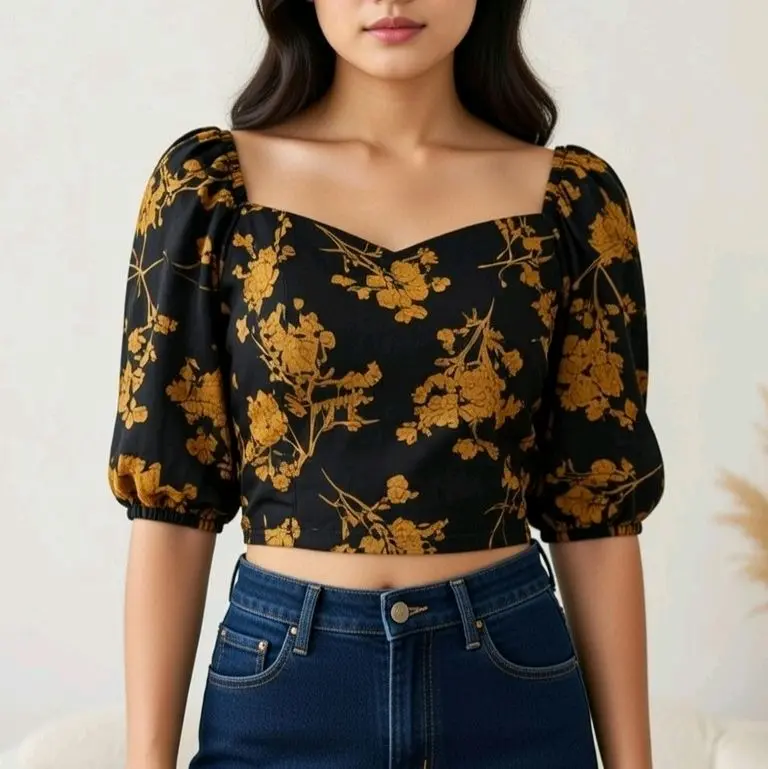 Crop Bunga / XL / LD115