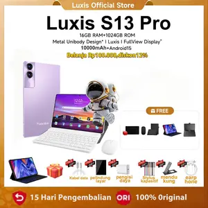 Free Bluetooth keyboard and mouse Luxis 2026 new tablet S13 12.8 inch 16GB+1TB OLED 120Hz True Color Android 13.0 RAM 16GB ROM 512GB Battery 8800mAh 4G/5G LTE COD