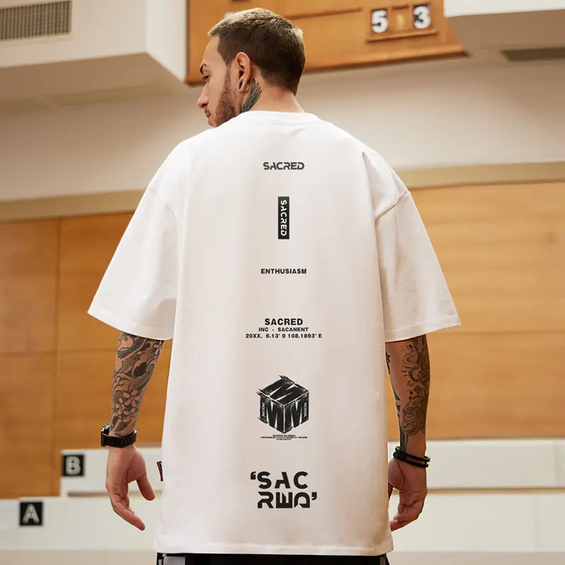 Loose T-shirt Short Sleeve Half Sleeve Cotton Men's Clothing Casual Top