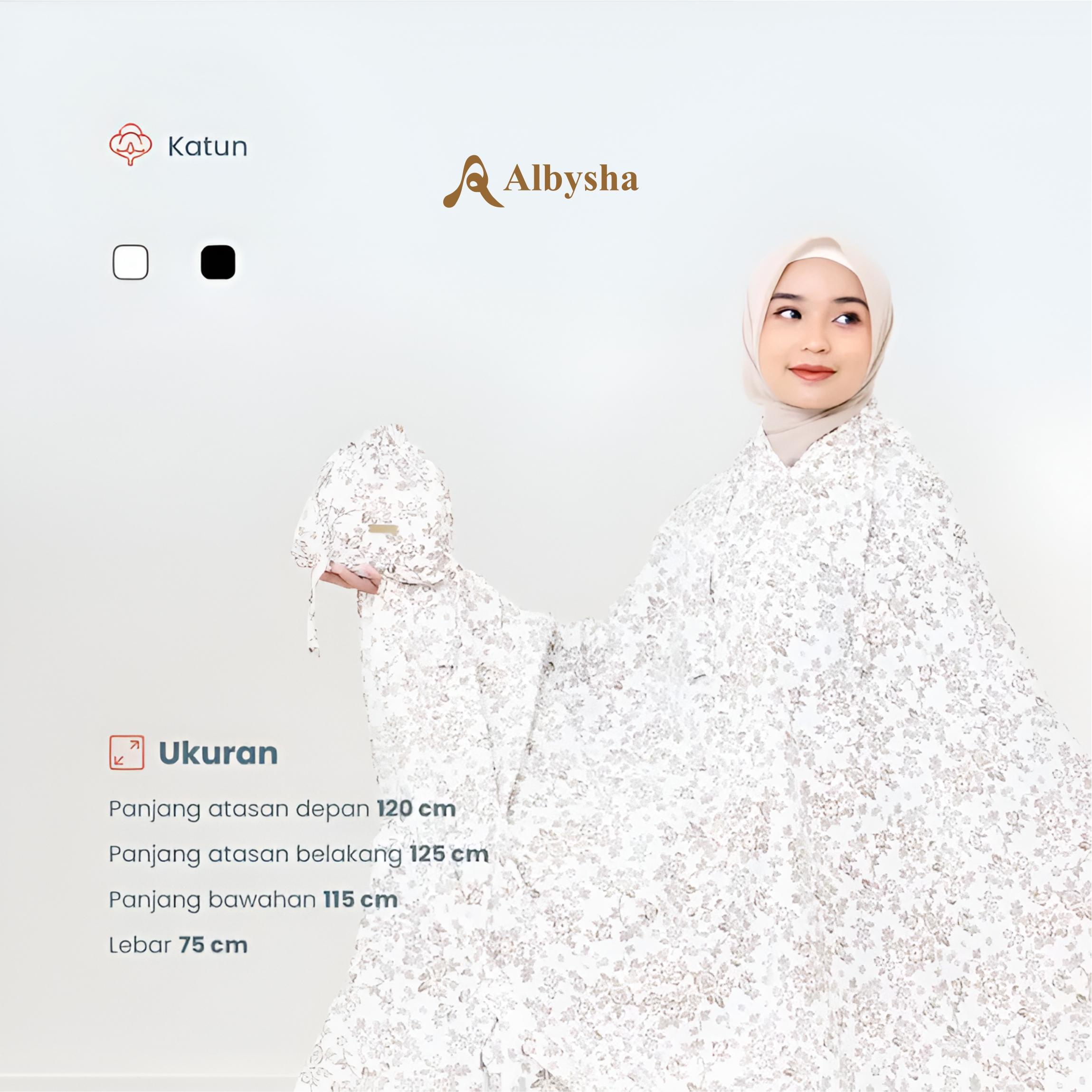 Albysha - Mukena 2in1 Katun Foil Mewah Premium Dewasa Terbaru Kekinian Traveling Albysha - Mukena 2in1 Katun Foil Mewah Premium Dewasa Terbaru Kekinian Traveling