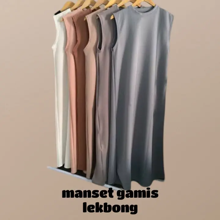 Manset Gamis Lekbong / Manset Gamis Tanpa Lengan / Dress Dewasa 0