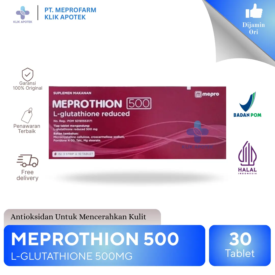 manfaat l glutathione Glutathionic 1 Strip Isi 6 Kaplet 10 Rekomendasi Suplemen Glutathione Terbaik