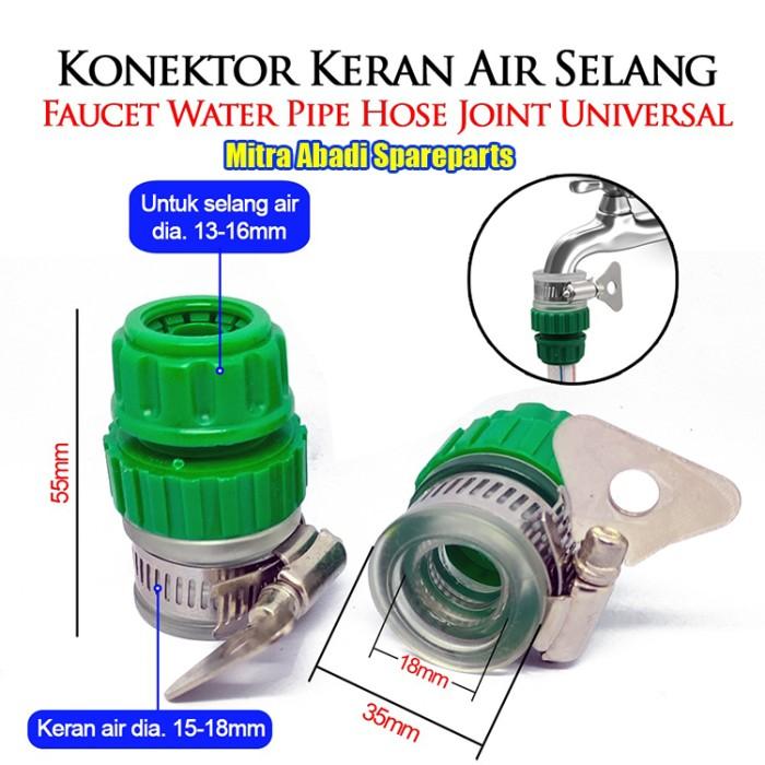 P㊛6X KONEKTOR SELANG KERAN AIR FAUCET WATER PIPE HOSE J UNIVERSAL E»MY 1