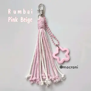 Keychain Rumbai Gantungan Tas Rumbai Bagcharm Simpel