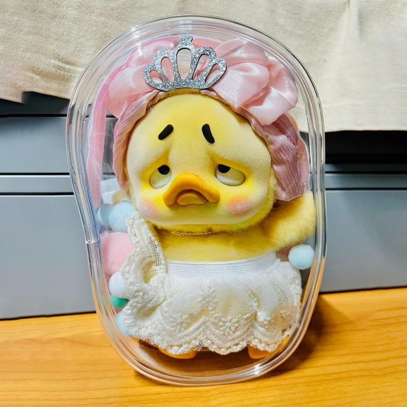 Product Introduction of 18cm Tas Pouch Upset Duck PVC Tas PVC Upset Duck transparent storage bag pouch Upset Duck (only bag) Tas Penutup Pelindung Untuk Boneka tas upset duck(sell only Tas transparan) 19