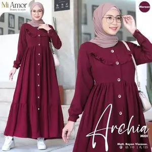 ARCHIA DRESS CRINGKEL AIRFLOW GAMIS CRINCKLE BUSUI REMPEL