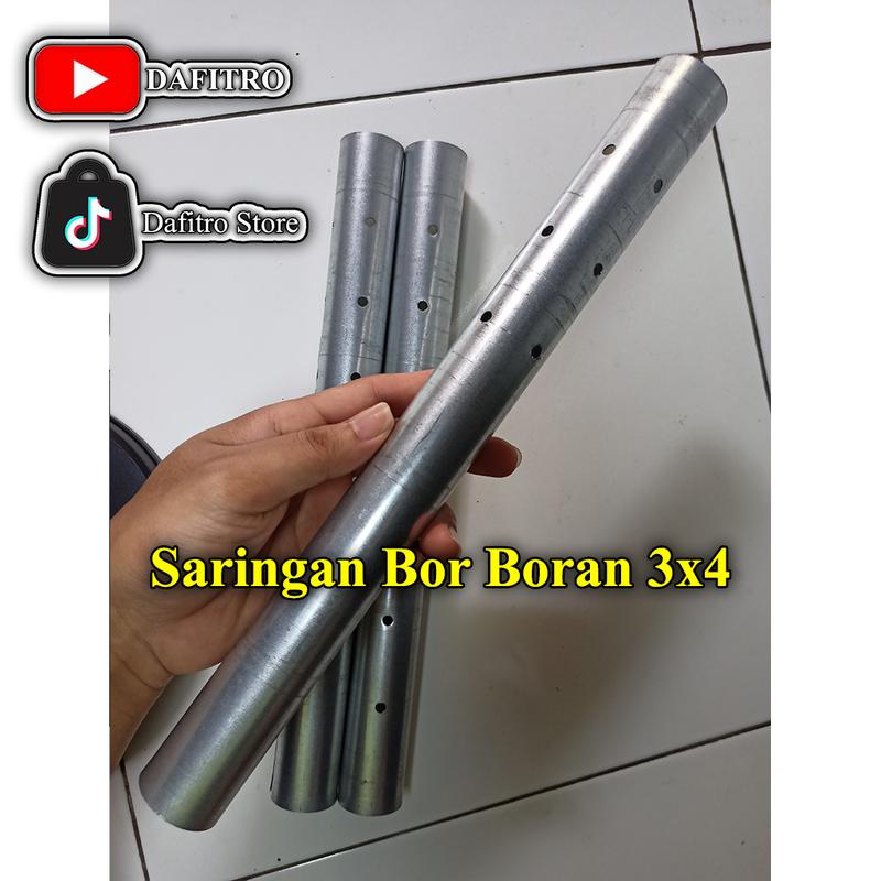 Saringan Bor Boran 3x4 4x4 SarBor Full Saringan Engker Knalpot Vario Beat Scoopy Mio Nmax Pcx Aerox Tsukigi TZM CMS Inlet 28 dan 38 Motorcycle Besi 4
