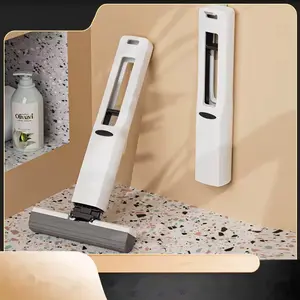 Alat Pel Mini Mop Portable Pembersih Kaca dan Pembersih Dapur Praktis Mini Sponge Mop Portable