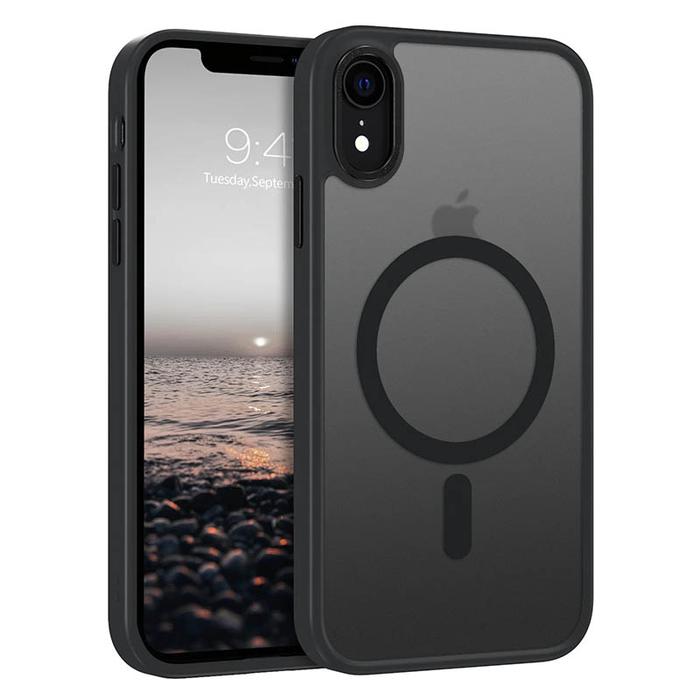Gambar Vision Mag Armor Case iPhone XR - Untuk For iPhone XR - Magsafe Ring Magnetic for Magnet Holder Hybrid PC TPU Smoke Clear Acrylic Transparent Casing Cover dari Logay Acc Kota Bandung Tokopedia
