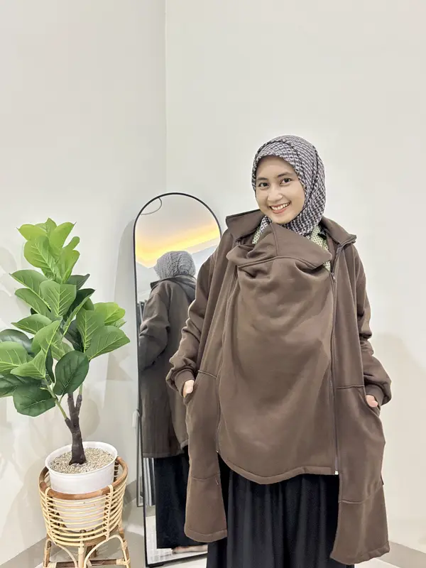 Blanket Parka Ibu dan Anak 2in1 Nouraku | Selimut Bayi dan ibu / Jaket Bayi / Blanket Ibu dan Bayi 3