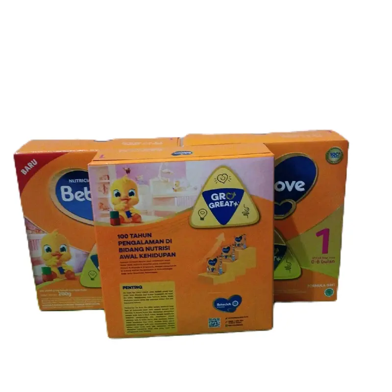 Bebelac Bebelove 1 Susu Formula Bayi 0-6 Bulan 200gr dengan Prebiotik FOS, Kalsium, dan Zat Besi - Lactogrow, Bubuk 3