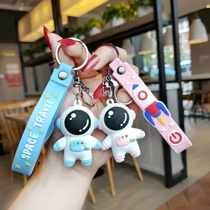 【Kado Kecil untuk Hadiah】Gantungan Kunci Astronot - Boneka Kartun Astronot, Pilihan 2 Warna Biru Luar Angkasa & Pink Manis, Gantungan Tas/Ransel/HP, Desain Elegan, Universal Pria & Wanita