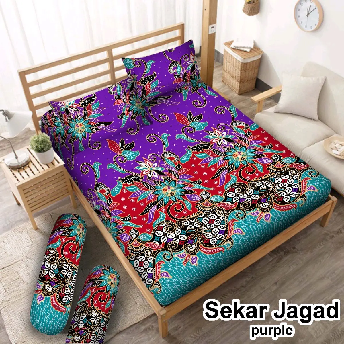SPREI HOME MADE MOTIF BATIK UKURAN DARI 90X200-200X20 TINGGI 20 DAN 30