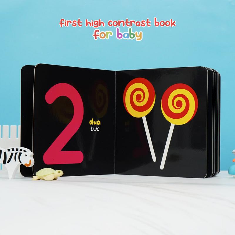 Buku Anak ABC 123 For Baby High Contrast Book - Ziyad Books 8