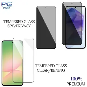 Temper glass spy/privacy/Anti intip/Tempered glass clear/Bening | Anti gores | Full lem | Sensitif | Privasi aman Cocok untuk Samsung A56 / A36 / A55 / A35 / A54 / A34 / kelontong unik