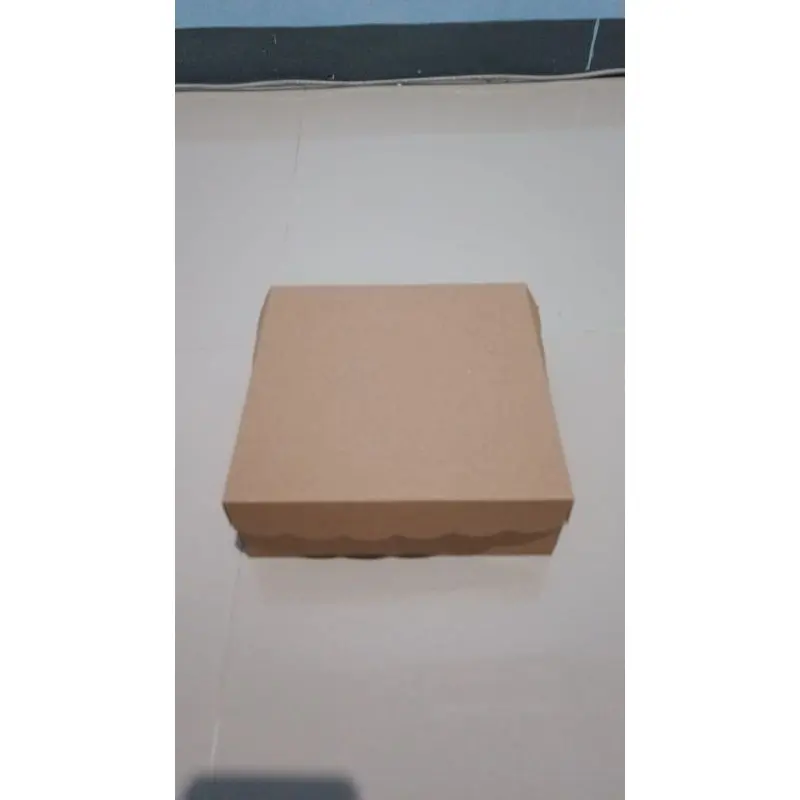 (100 pcs) Dus Nasi Kotak 20x20 R10K warna coklat / Dus Nasi Coklat / Dus nasi 20x20 / Dus Untuk Hajatan