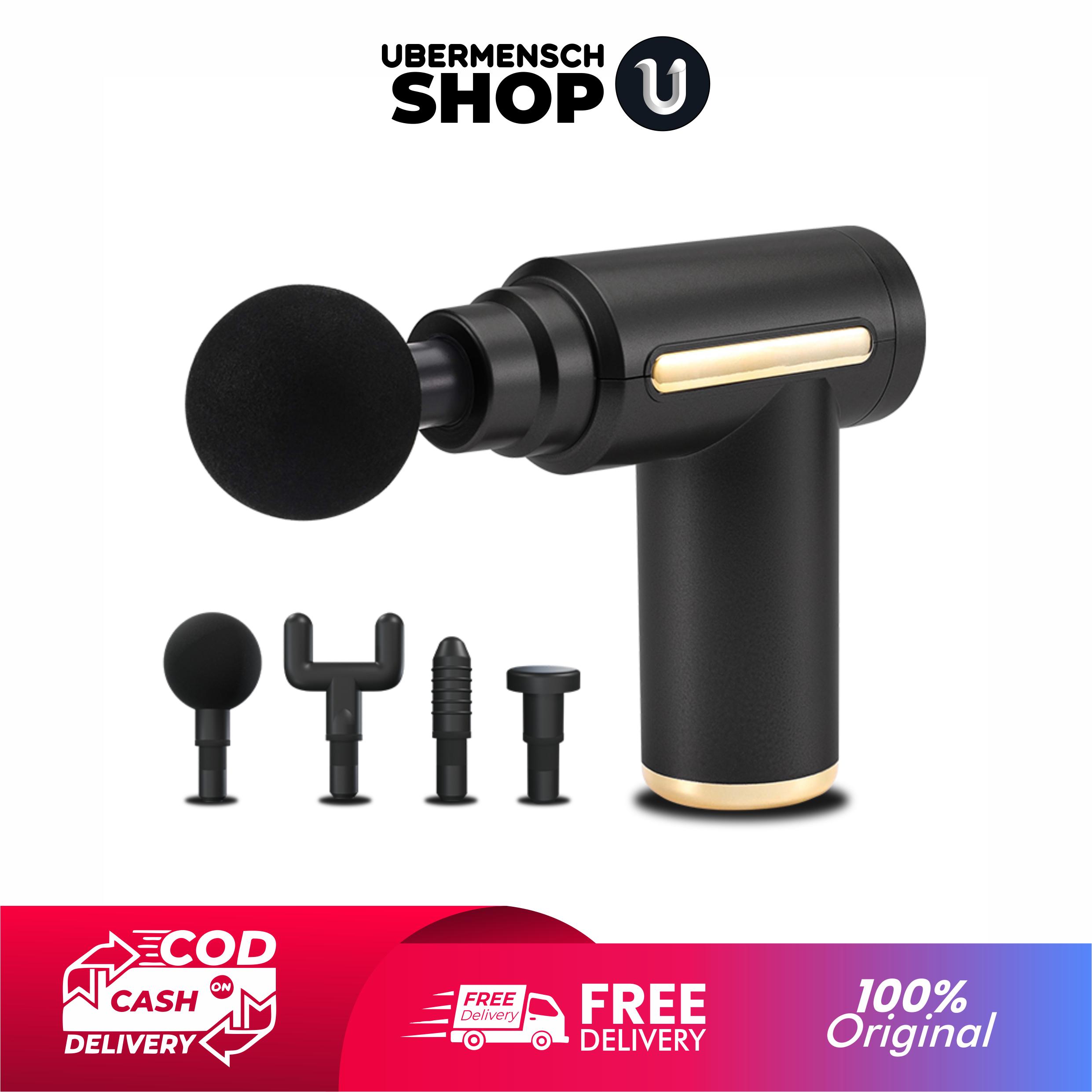 [US] Alat Pijat Terapi Mini Elektrik Multifungsi Alat Pijat Relaksasi Otot Alat Pijat Getar 4 Kepala Smart Massage 4 in 1 Alat Pijat Relaksasi Otot Tubuh Serbaguna