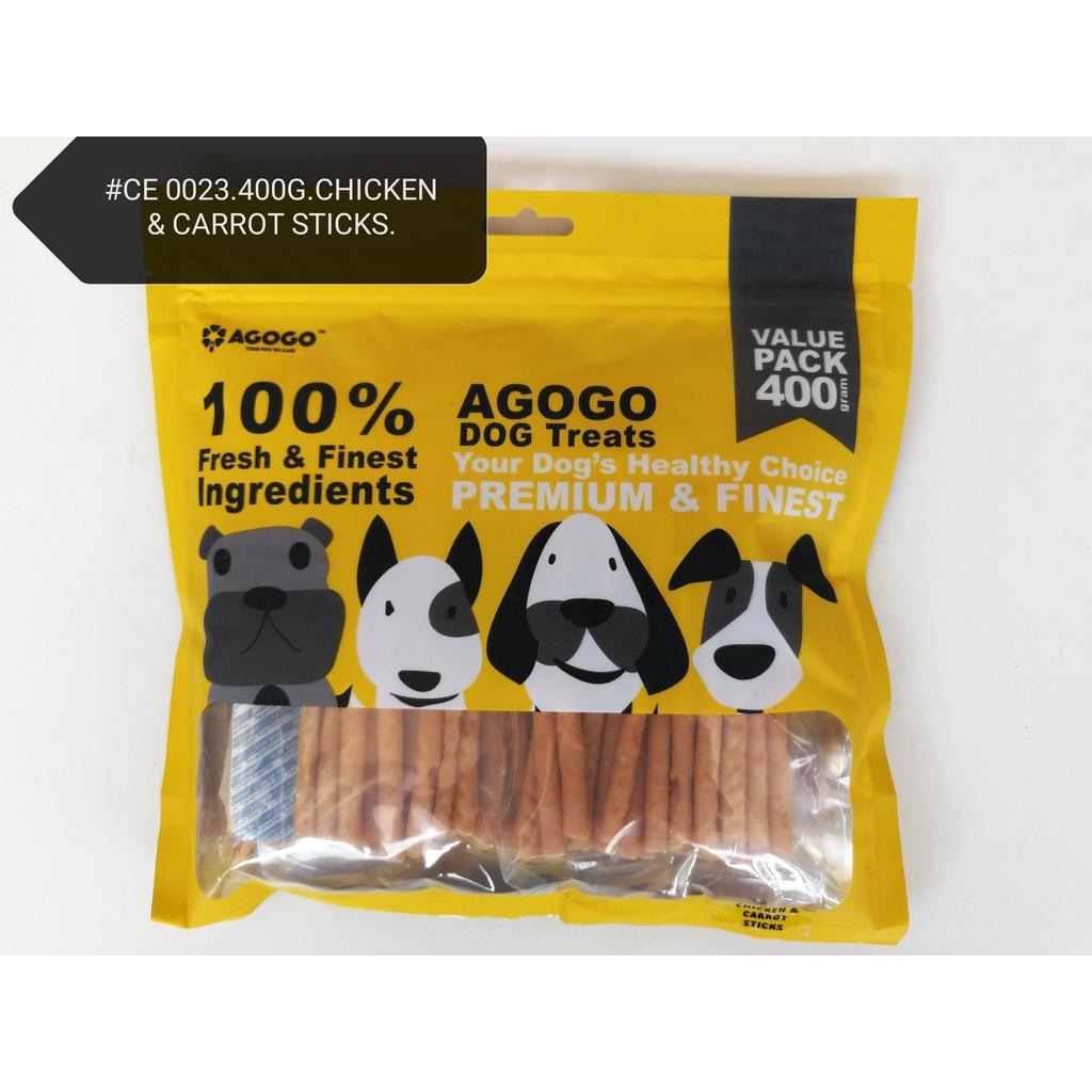 Agogo Dog Treat Chicken Carrot Stick 400gram Snack Food Feed [Treats] Ayam Lobak Merah Makanan Anjing
