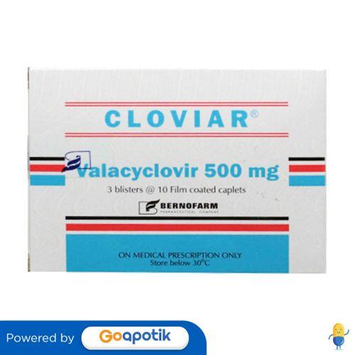 CLOVIAR 500 MG BOX 30 KAPLET