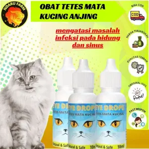 TETES MATA KUCING ANJING OBAT MATA KUCING ANJING EYE DROPS NDARUFARM