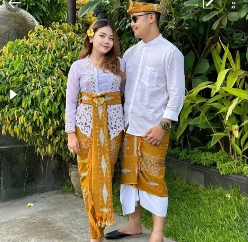 Kamben Premium Couple Blanket - Saput Blanket / Busana Adat Bali Motif Pasangan Pasangan Tenun 3