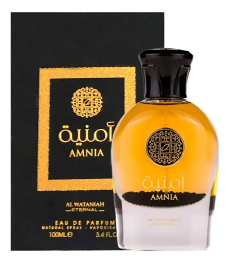Frasco do perfume Amnia Perfume Al Watani Amnia Fem Eau de Parfum 100ml