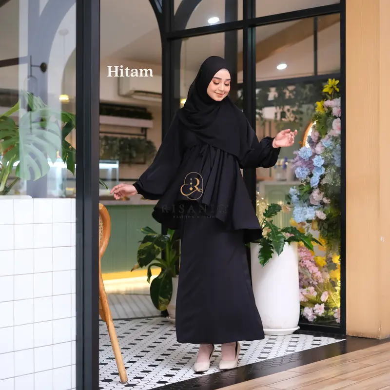 Raya Set Rok by Risaniq- Dress Set Rok Ala Malaysia- Baju Kurung Cantik dan Elegan- Atasan Set Bawahan 4