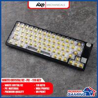 Gambar Keycap - Keycaps - MDA Profile - White Crystal V2 - Transaparan - PC Material - RGB Shine Through - UV Print dari Rumah Gamings Kota Administrasi Jakarta Barat 2 Tokopedia