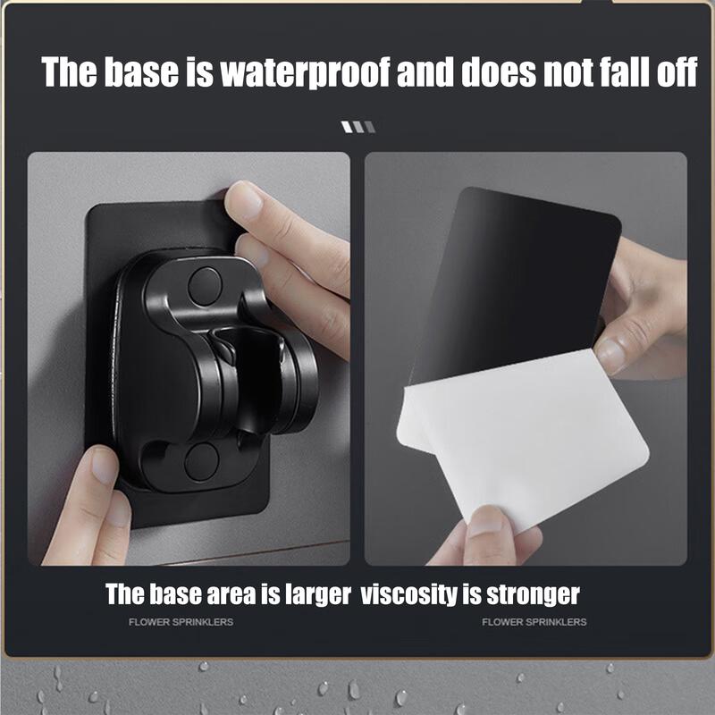 Product Introduction of WapolSteel Punch-free Shower Holder Adjust Self-adhesive Bathroom Base 7
