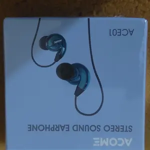 【BISA COD】ACOME 3D Subwoofers Powerfull Bass Transparent Black Wire Body Garansi 24 Bulan ACE01 Earphones