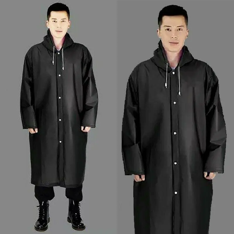 Áo Khoác Chống Thấm Nước, Hàng Có Sẵn, Dành Cho Phụ Nữ Và Nam Giới, Áo Mưa PVC Dày, Áo Mưa, Áo Mưa Poncho Có Mũ Trùm Đầu, Thích Hợp Để Mặc Đi Mưa, [Thanh Toán Khi Nhận Hàng] Đồng 3