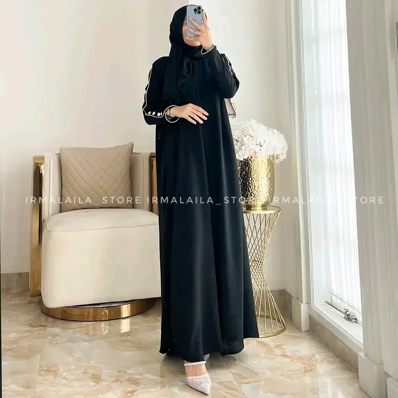 abaya knit harian wanita by al umm collection