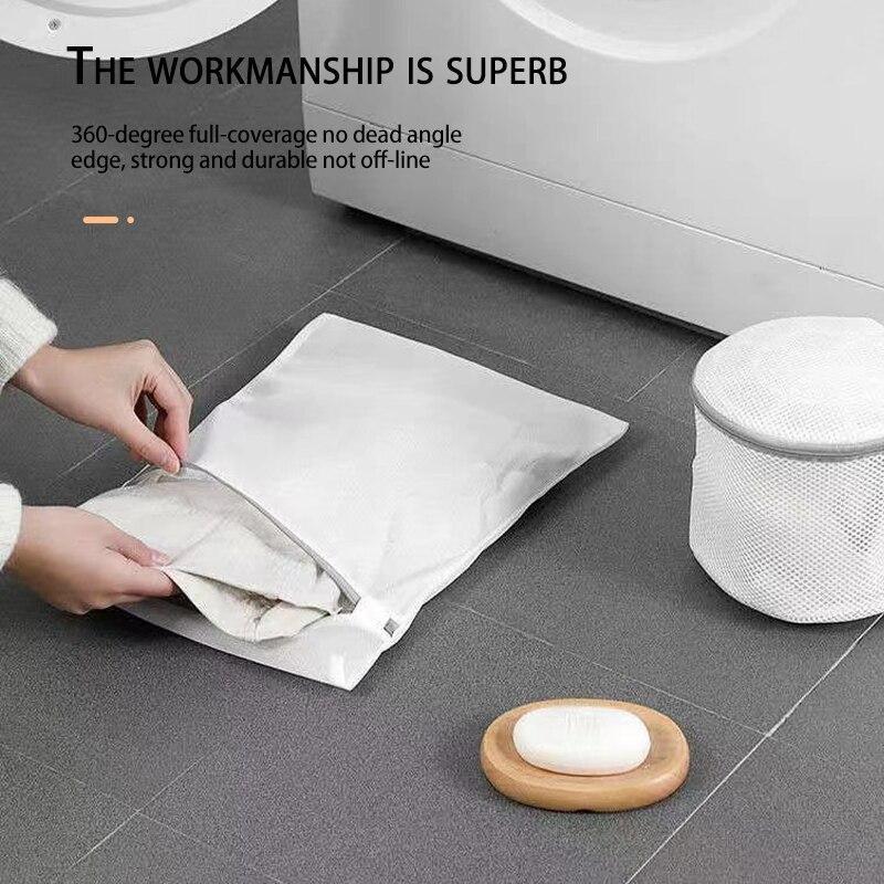 Product Introduction of Laundry Bag Mesh Household Washing Machine Wash Bags Thickened Zippered Girls Underwear Bra Care Clothes Bags 7