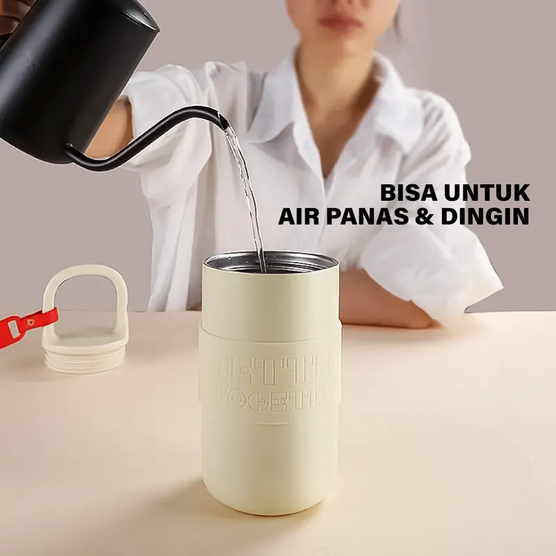 LDD-Tumbler Botol Minum Aesthetic Lucu 650ML Anti Tumpah dan Tahan Dingin Stainless Steel 316 4